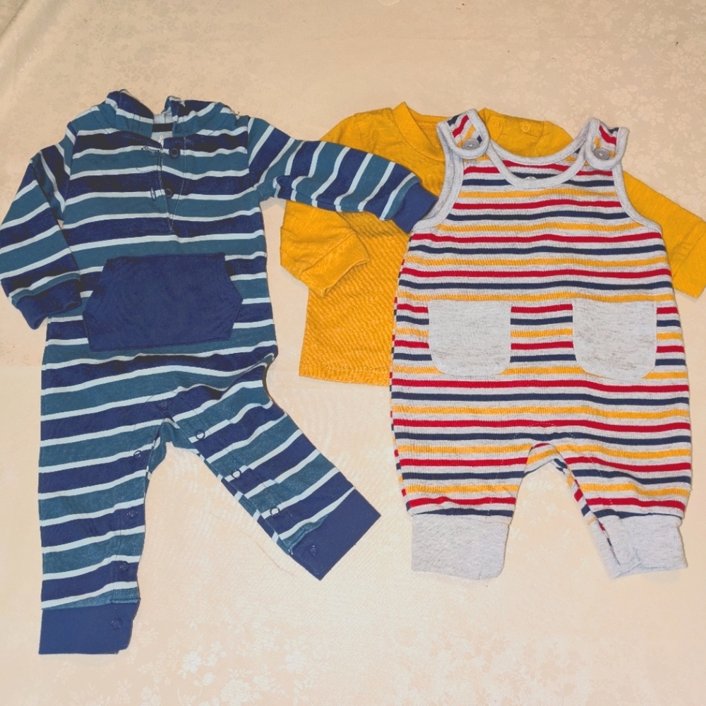 Striped Baby Outfit Set
